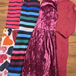Lands End & Other Valentine's Day Dress Lot Bundle Size 5-6 / 6-7 - kids youth